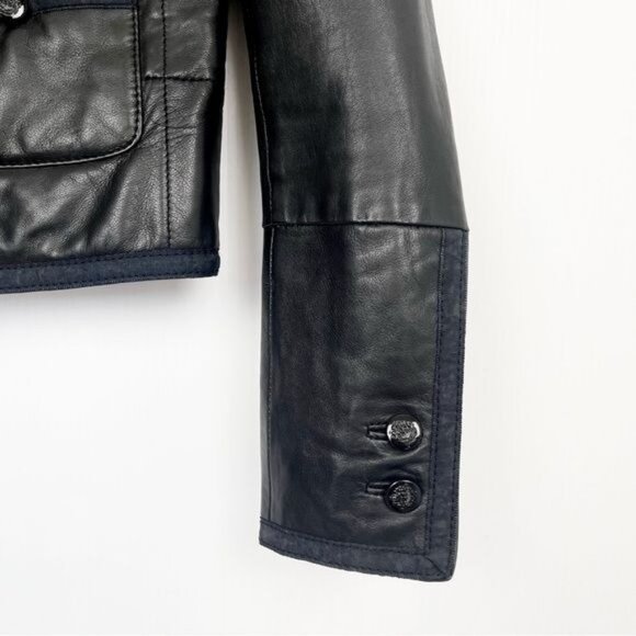 Maje buttery soft lamb leather black jacket Small - Picture 4 of 11